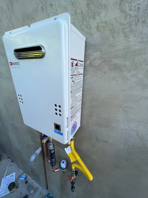 Tankless water heater installation for Lions Park homes